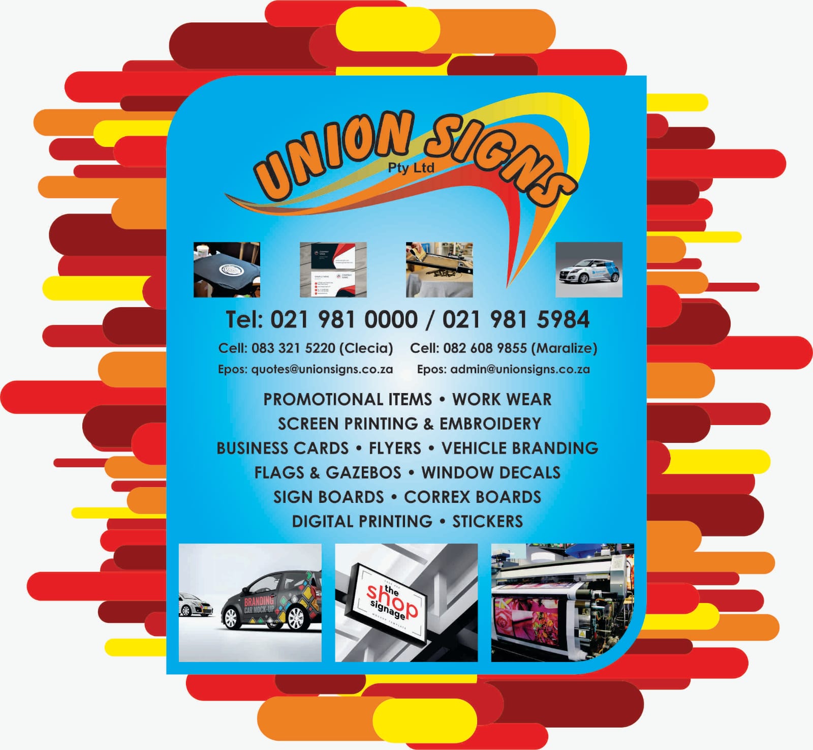 Pesonal sinage and printing