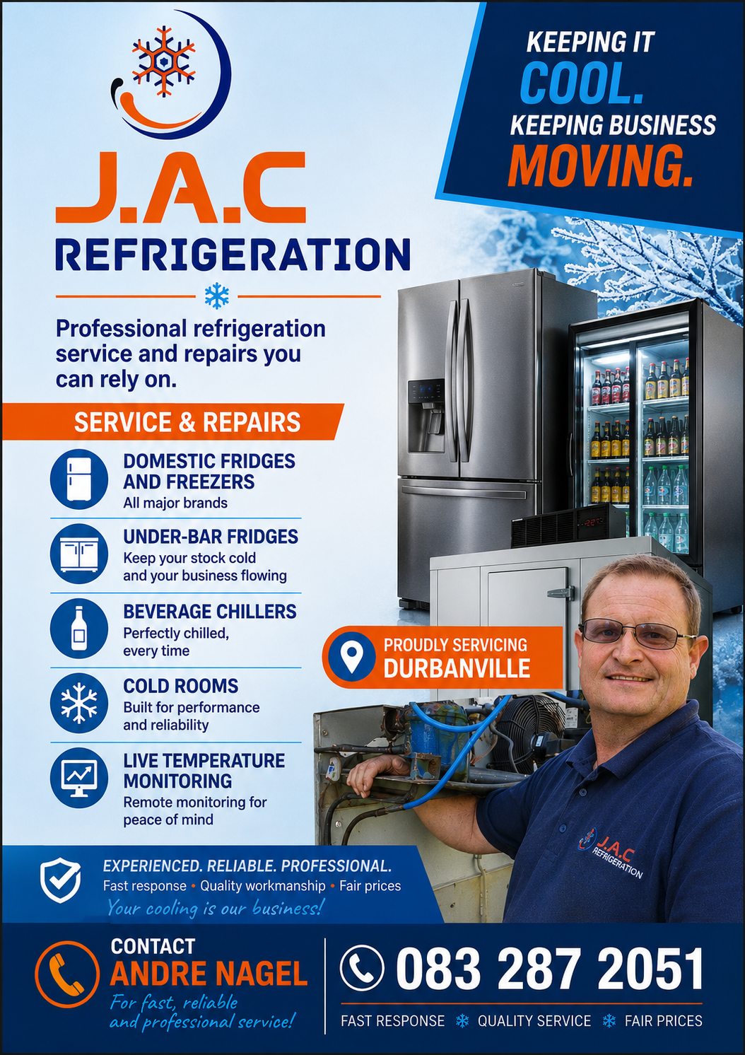 Professional Refrigeration repairs - Cape Town